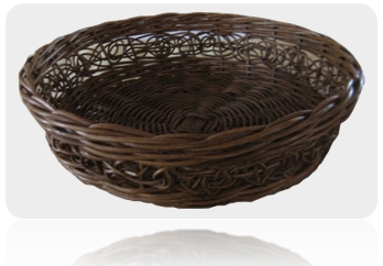 Rattan Round Wicker Basket For Fruits