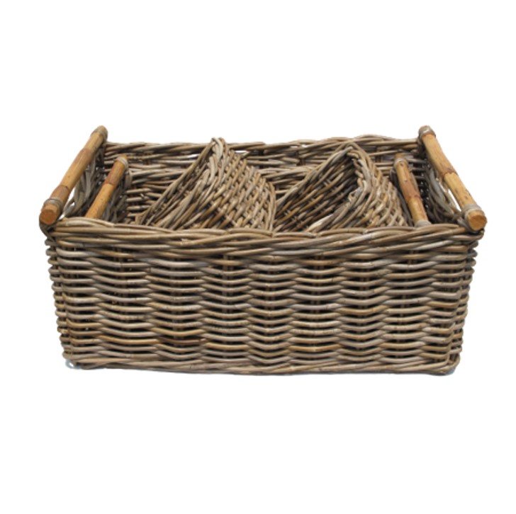 Long Laundry Basket With extra two small baskets